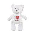 Ledusskapja magnēts lāča formā I Love Latvia